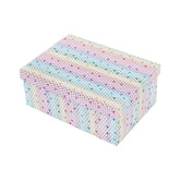 7/10 Sparkle Gift Box W.(25*18*10.5CM) with vibrant holographic glitter design for gift wrapping.